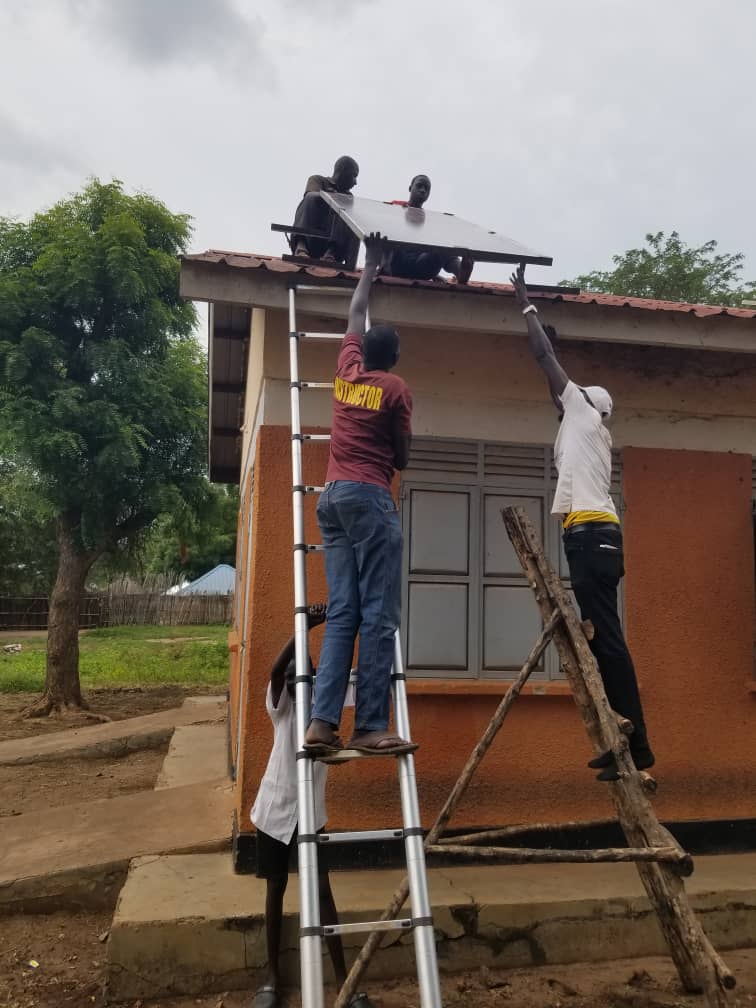 Solar panel installation at Dongriin Foundation